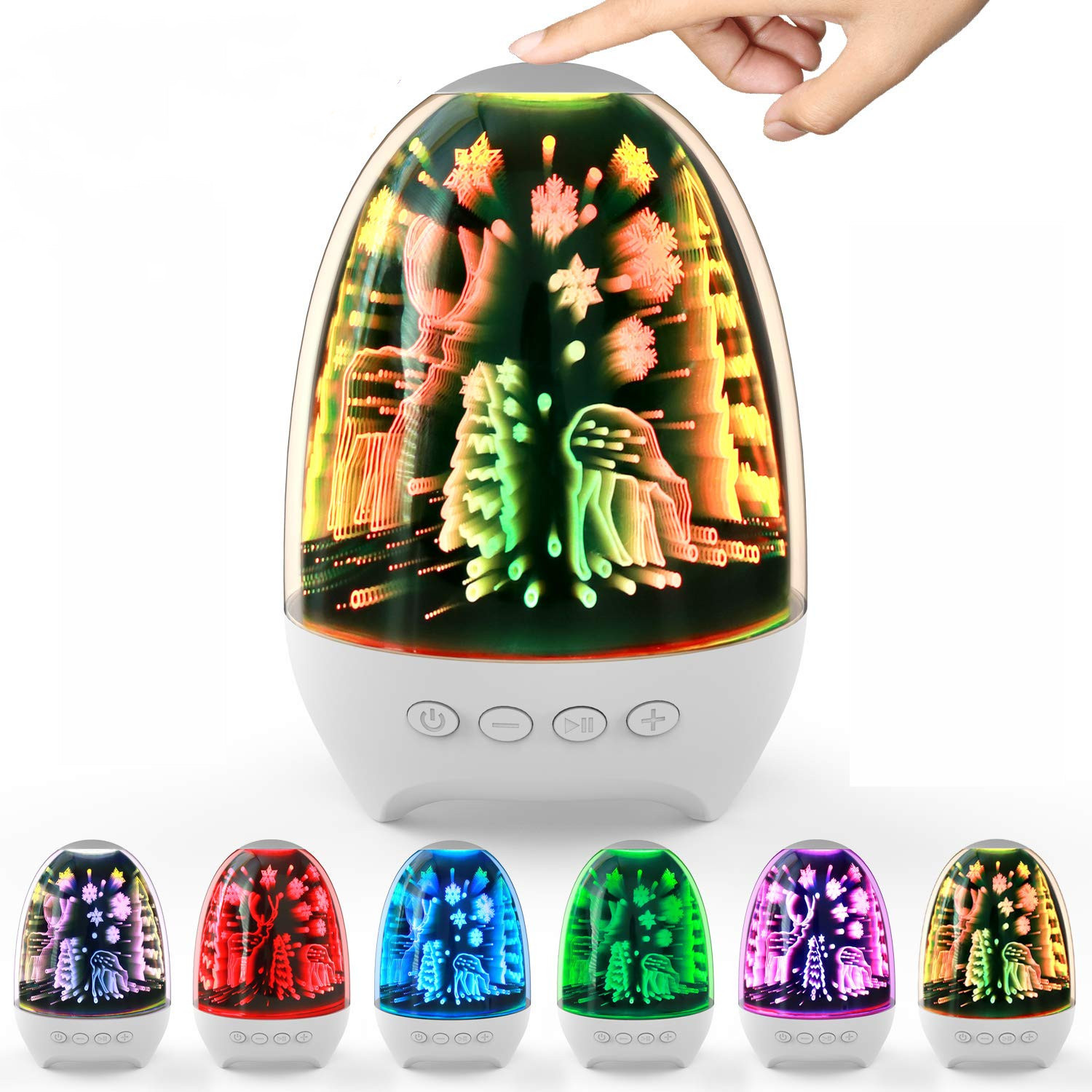 3D Sensory Touching Color Changing Fireworks Light Bluetooth Speaker