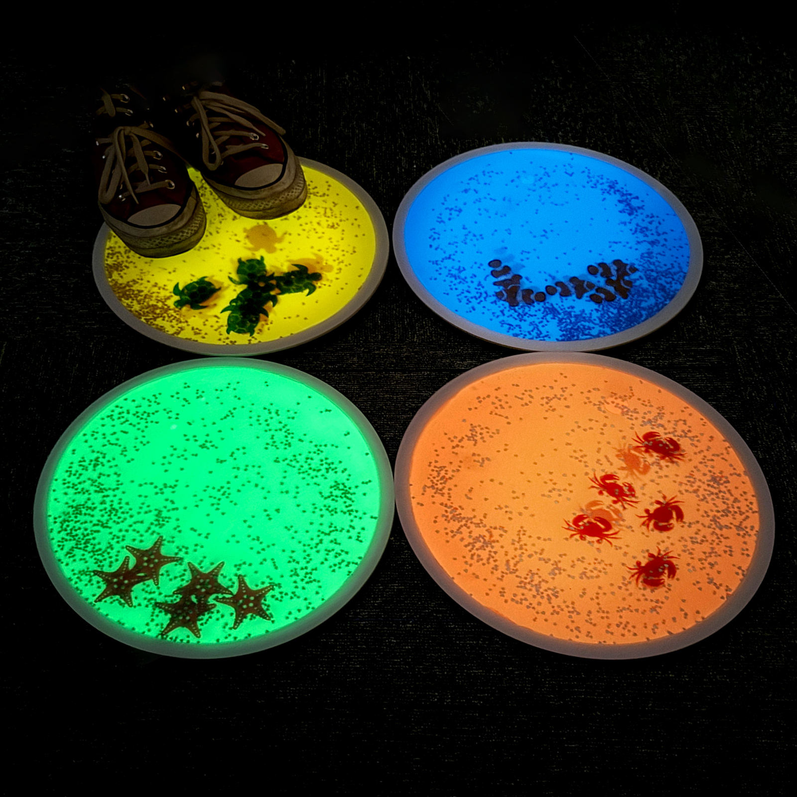 Autism Sensory Liquid Tiles Kindergarten Motion Sensory Liquid Tiles Sensory Play Mat for Autistic Children Sensory Liquid Tiles