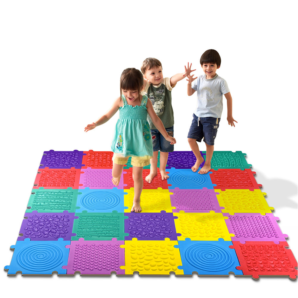 New Children's Game Pad,Foot Massage Sensory Pad,EVA Soft Foam Mat for Kid Step and Squeeze Puzzle Sensory Education Game Pad