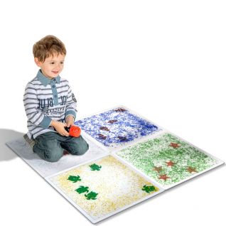 Kids Play Mat,Sensory Liquid Tiles/ Filled Toys,Sensory Toy