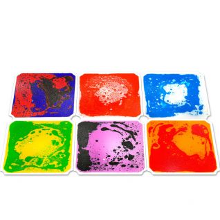 Kids Play Mat,Outdoor Play Toys,Sensory Liquid Tiles/ Filled Toys,Sensory Toy